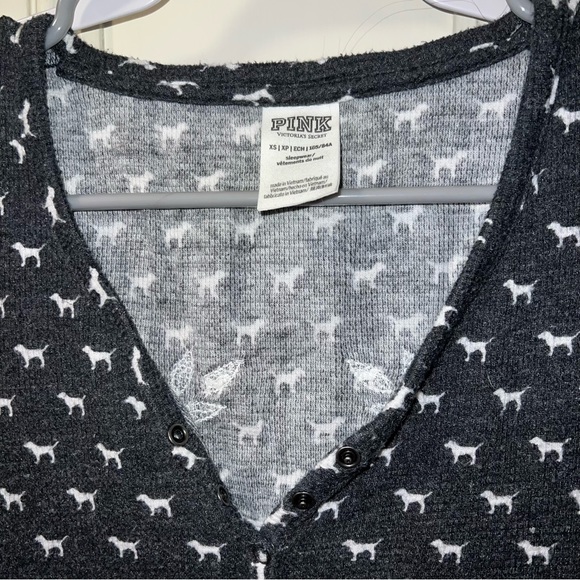 VS PINK Long Sleeve Pajama Dress - Picture 4 of 4